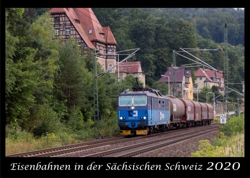 Kalender Eisenbahn in der Sächsischen Schweiz 2020