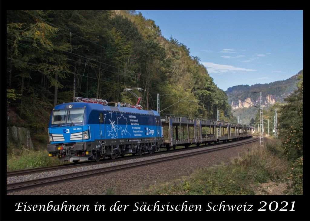 Kalender Eisenbahn in der Sächsischen Schweiz 2021