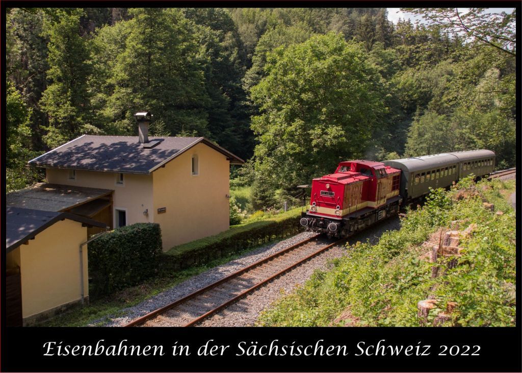 Kalender Eisenbahn in der Sächsischen Schweiz 2022
